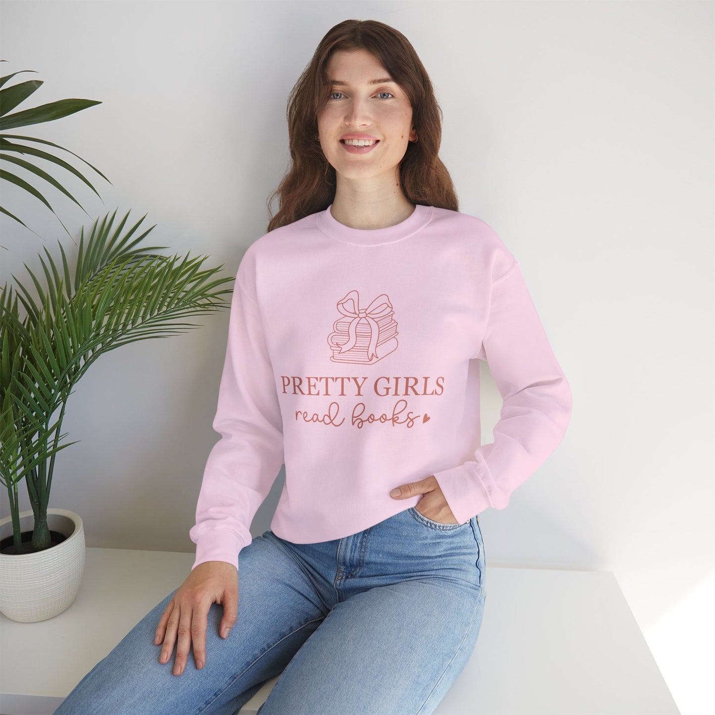 Pretty Girls Read Books Rundhals-Sweatshirt