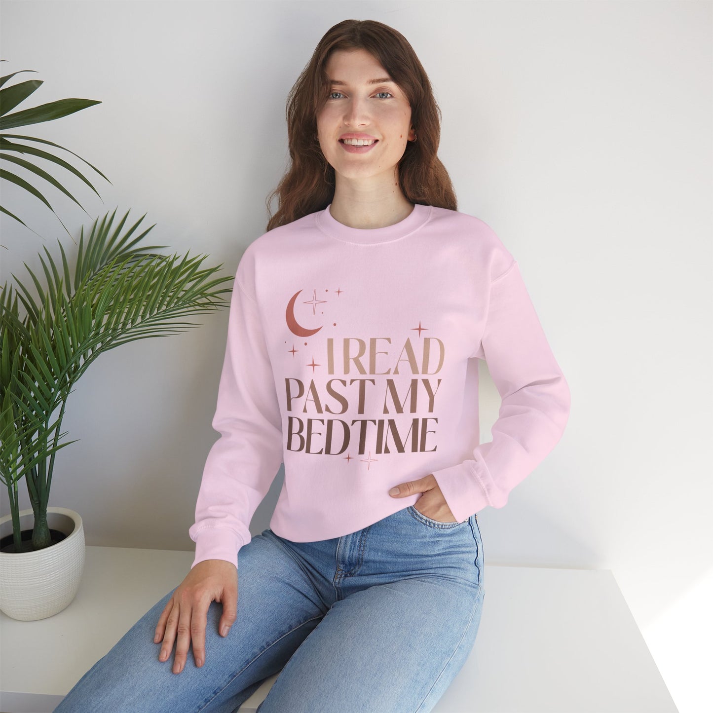 I Read Past My Bedtime Crewneck Sweatshirt