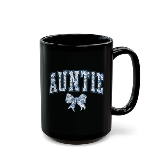 Tante Chinoiserie-Schleife – Schwarze Tasse (325 ml/443 ml)