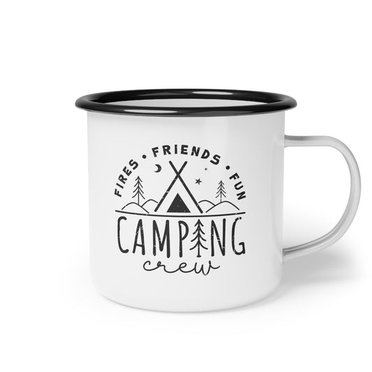 Camping Crew Emaille-Lagerfeuerbecher (350 ml)