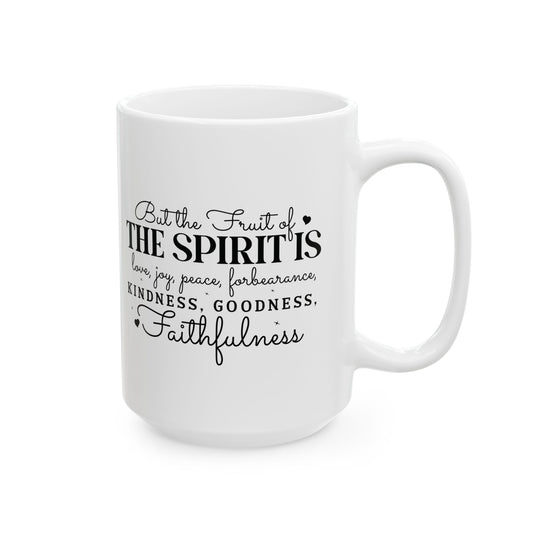 Frucht des Geistes Weiße Tasse (325 ml/444 ml)