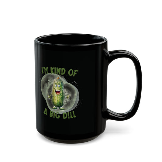Ich bin irgendwie ein großes Ding – Schwarze Tasse (325ml/444ml)