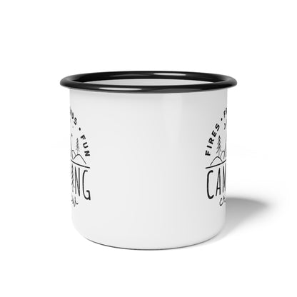 Camping Crew Emaille-Lagerfeuerbecher (350 ml)