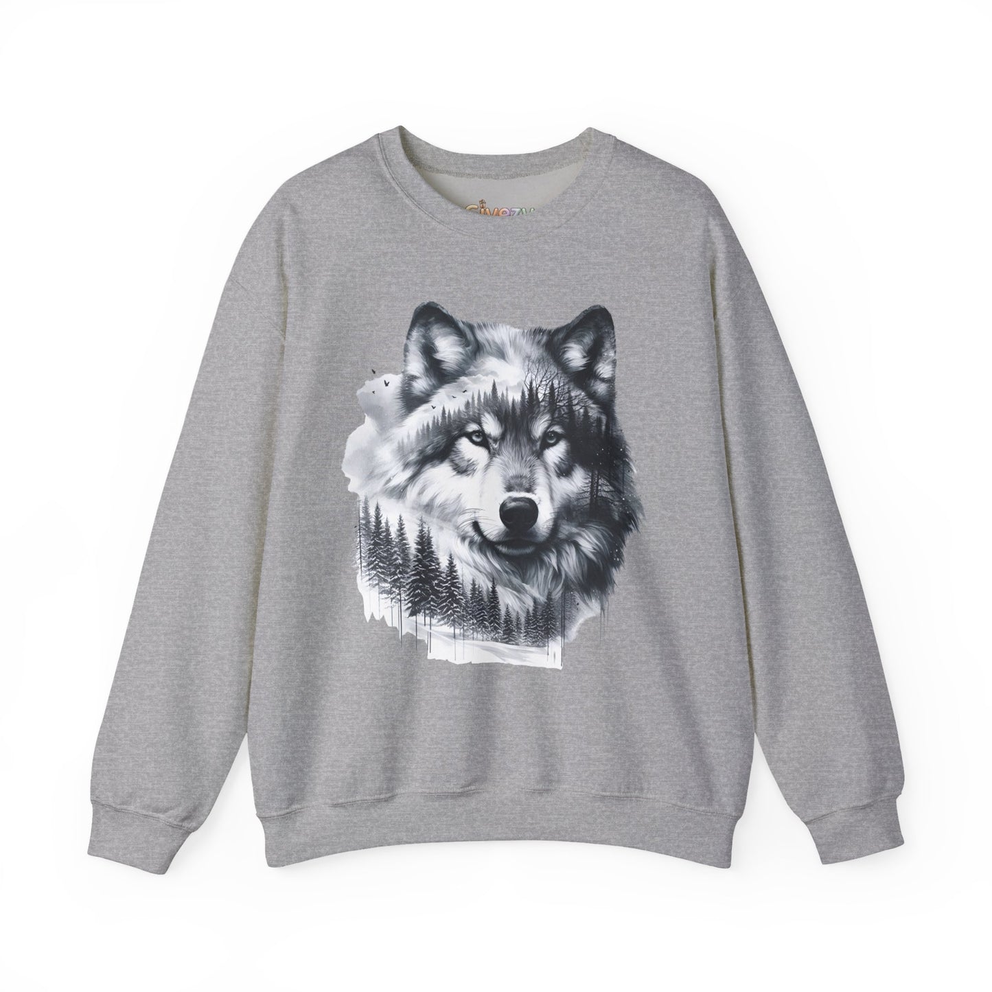 Forest Wolf Unisex Rundhals-Sweatshirt