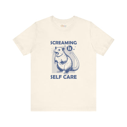 Schreien ist Selbstfürsorge – Unisex-Grafik-T-Shirt