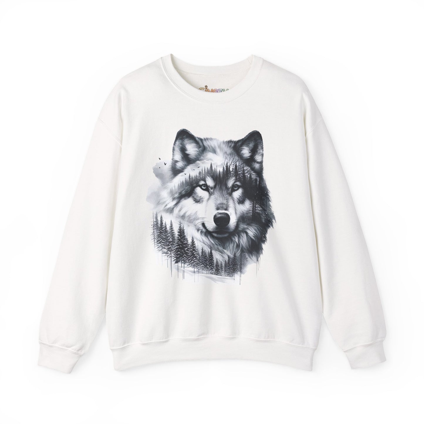 Forest Wolf Unisex Rundhals-Sweatshirt