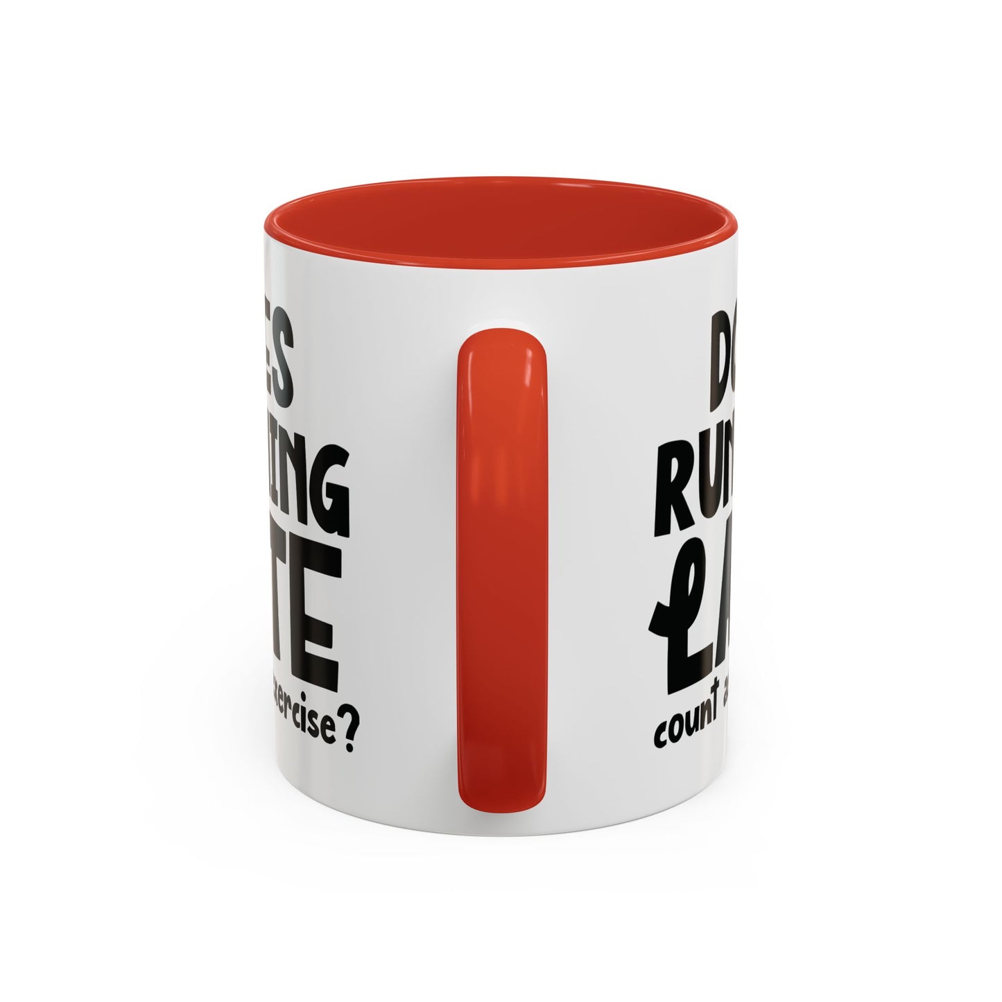Zählt Zuspätkommen als Sport? - Zweifarbige Tasse (325 ml/443 ml)