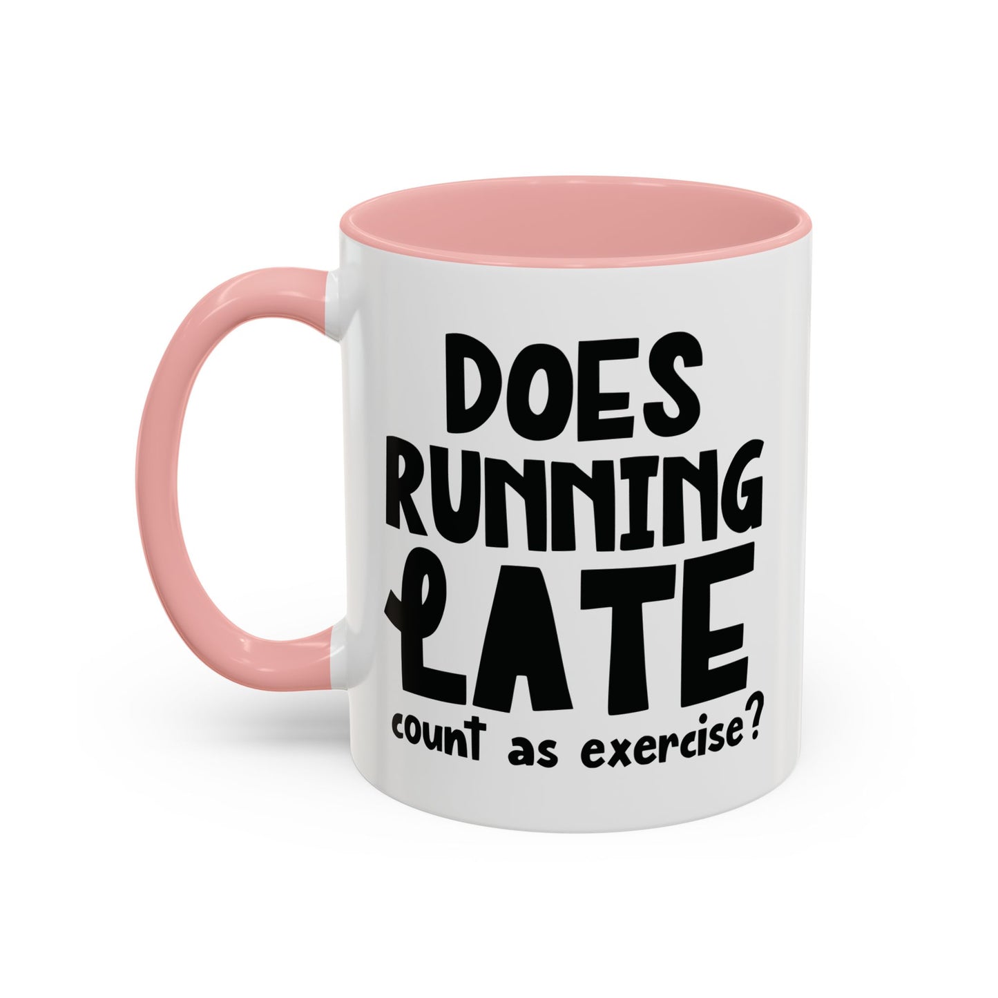 Zählt Zuspätkommen als Sport? - Zweifarbige Tasse (325 ml/443 ml)