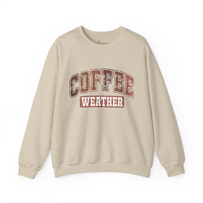 Kaffee-Wetter Unisex Rundhals-Sweatshirt