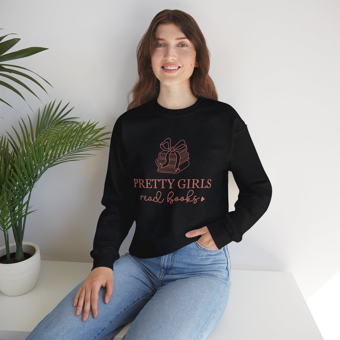 Pretty Girls Read Books Rundhals-Sweatshirt