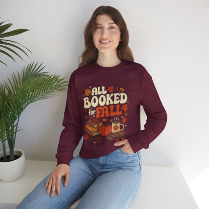 All Booked for Fall Rundhals-Sweatshirt