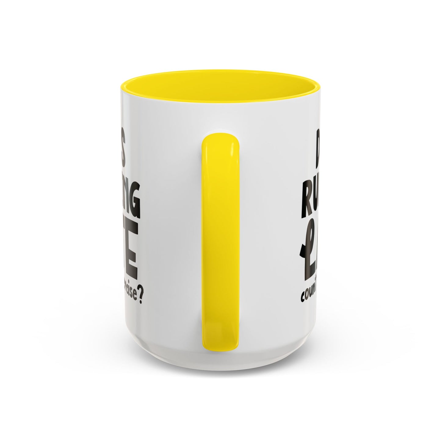 Zählt Zuspätkommen als Sport? - Zweifarbige Tasse (325 ml/443 ml)