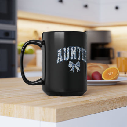 Tante Chinoiserie-Schleife – Schwarze Tasse (325 ml/443 ml)