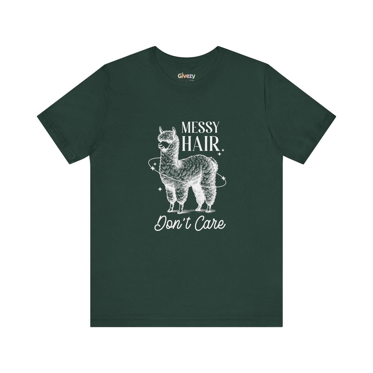 Messy Hair, Don’t Care — Unisex Graphic T-Shirt