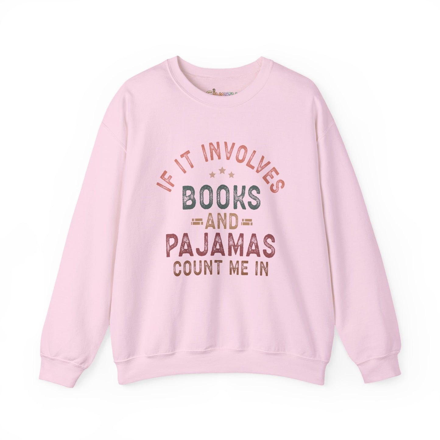 Wenn es um Bücher und Pyjamas geht Rundhals-Sweatshirt