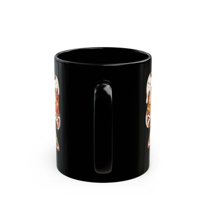 Gingerbread Bow - Black Mug (11oz/15oz)