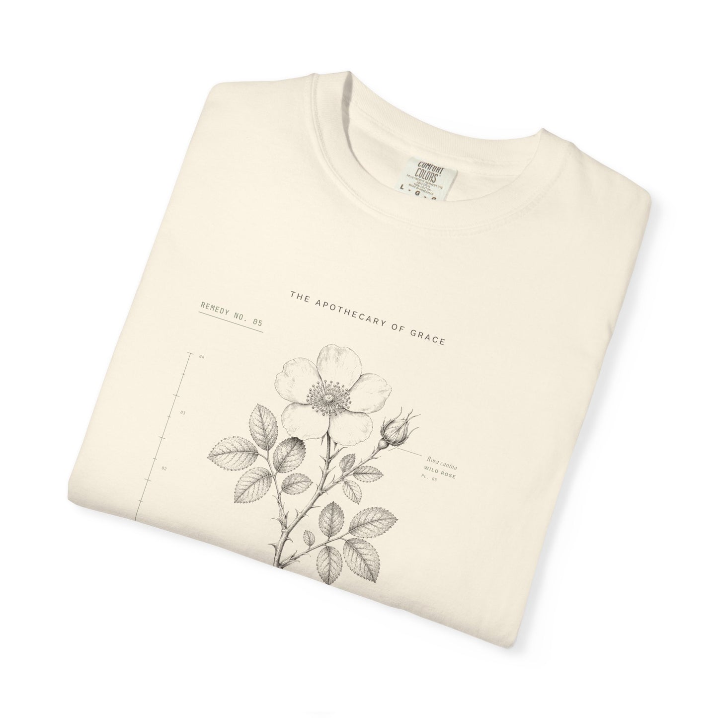 Grace - Vintage Botanical Scripture Unisex T-Shirt, 2 Corinthians 12:9 Bible Verse Tee, Christian Gift for Recovery, Editorial Faith Apparel