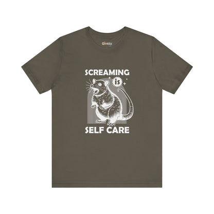 Schreien ist Selbstfürsorge – Unisex-Grafik-T-Shirt
