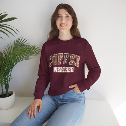 Kaffee-Wetter Unisex Rundhals-Sweatshirt