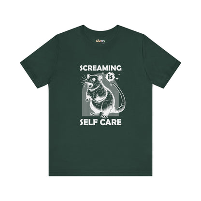 Schreien ist Selbstfürsorge – Unisex-Grafik-T-Shirt