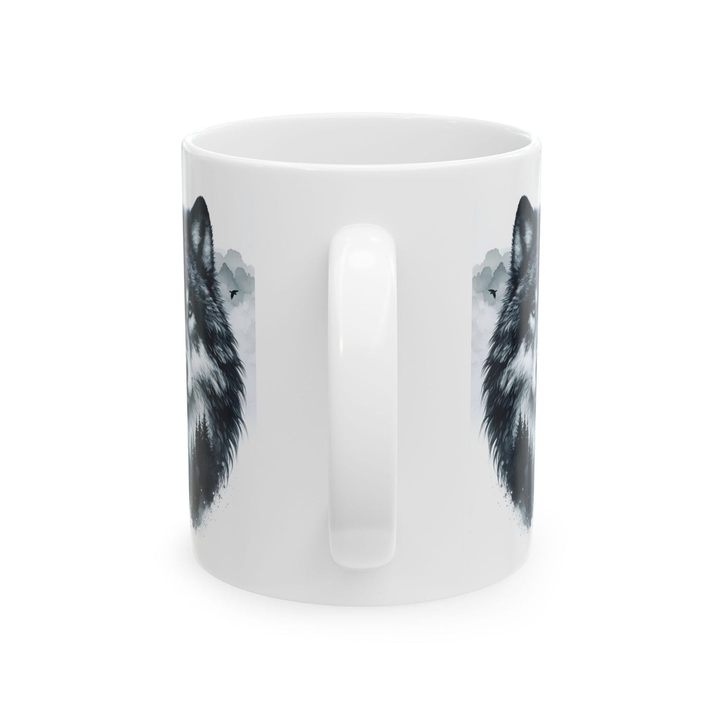 Wolf Forest - Weiße Tasse (325ml/444ml)
