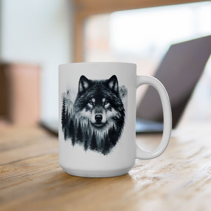 Wolf Forest - Weiße Tasse (325ml/444ml)