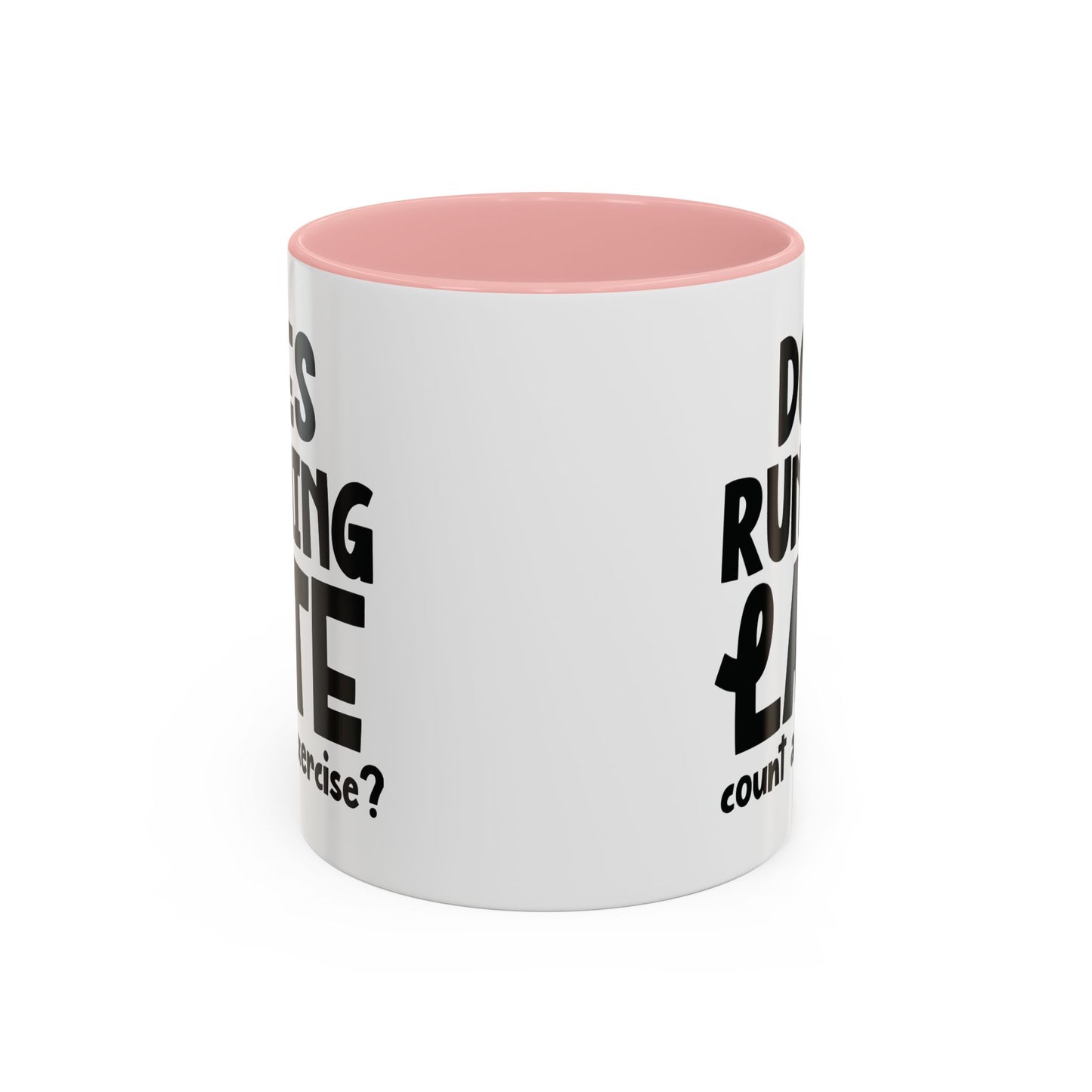 Zählt Zuspätkommen als Sport? - Zweifarbige Tasse (325 ml/443 ml)
