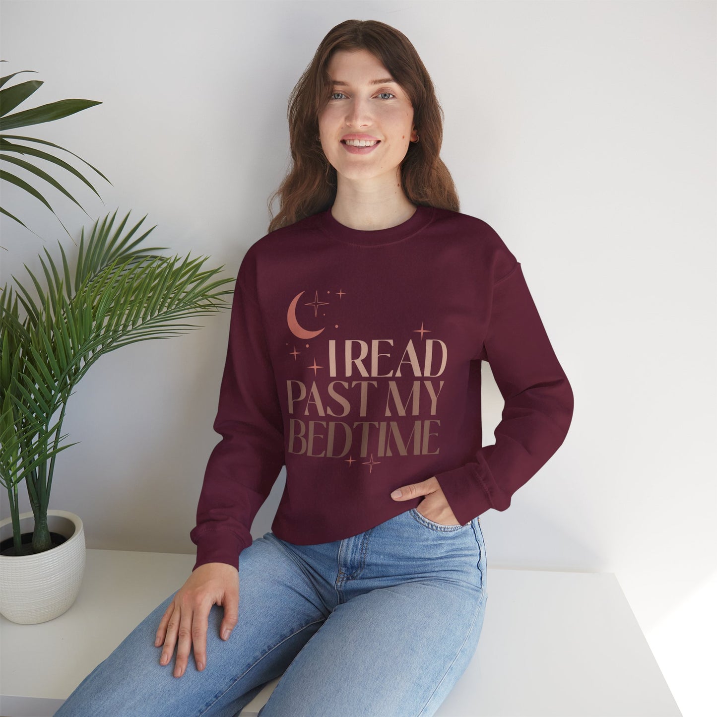 I Read Past My Bedtime Crewneck Sweatshirt