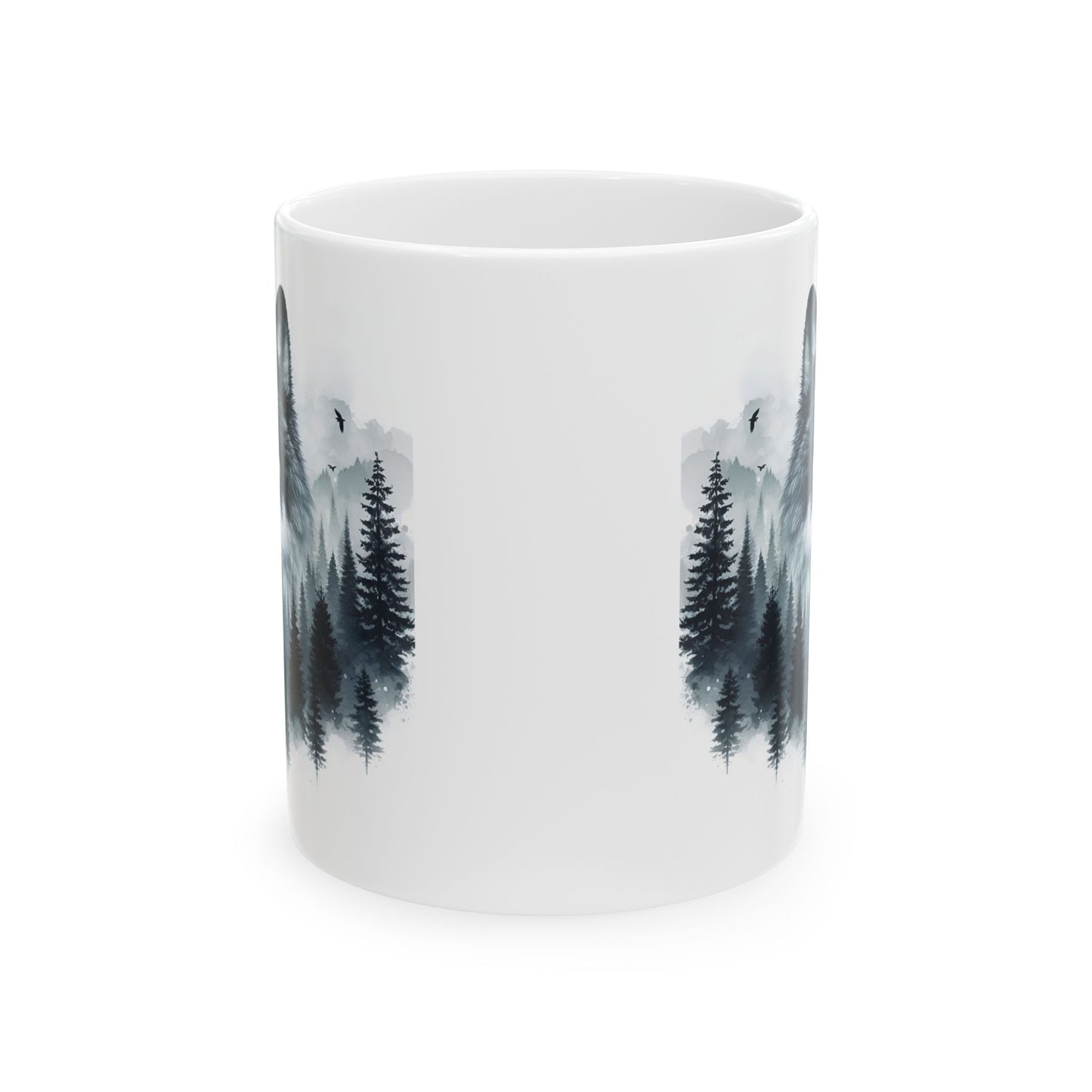 Wolf Forest - Weiße Tasse (325ml/444ml)