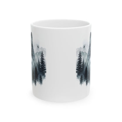Wolf Forest - Weiße Tasse (325ml/444ml)
