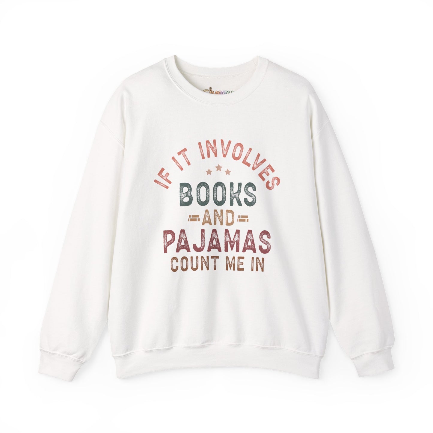 Wenn es um Bücher und Pyjamas geht Rundhals-Sweatshirt