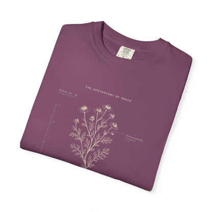 Patience - Vintage Botanical Scripture Unisex T-Shirt, Romans 12:12 Bible Verse Tee, Christian Gift for Waiting, Editorial Faith Apparel