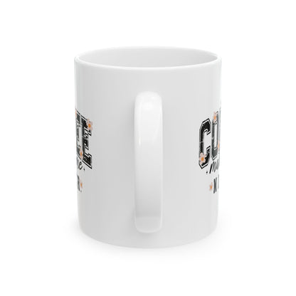 Kaffee macht mich netter – Weiße Tasse (11oz/15oz)