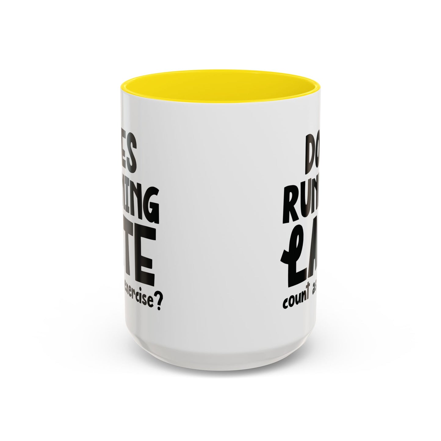 Zählt Zuspätkommen als Sport? - Zweifarbige Tasse (325 ml/443 ml)