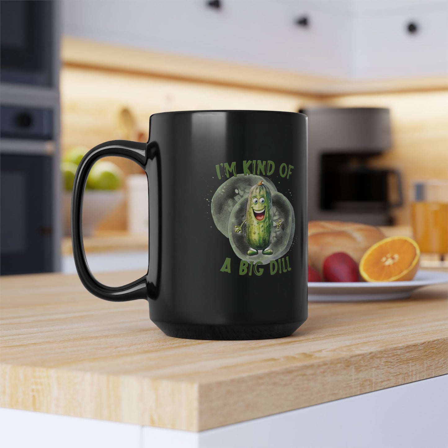 Ich bin irgendwie ein großes Ding – Schwarze Tasse (325ml/444ml)