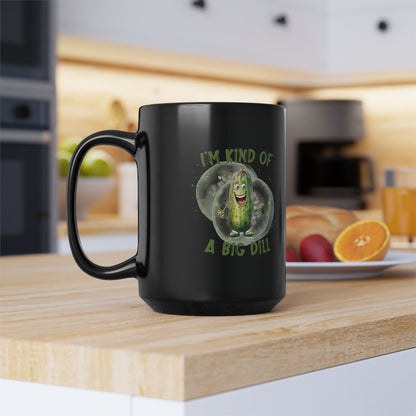 Ich bin irgendwie ein großes Ding – Schwarze Tasse (325ml/444ml)