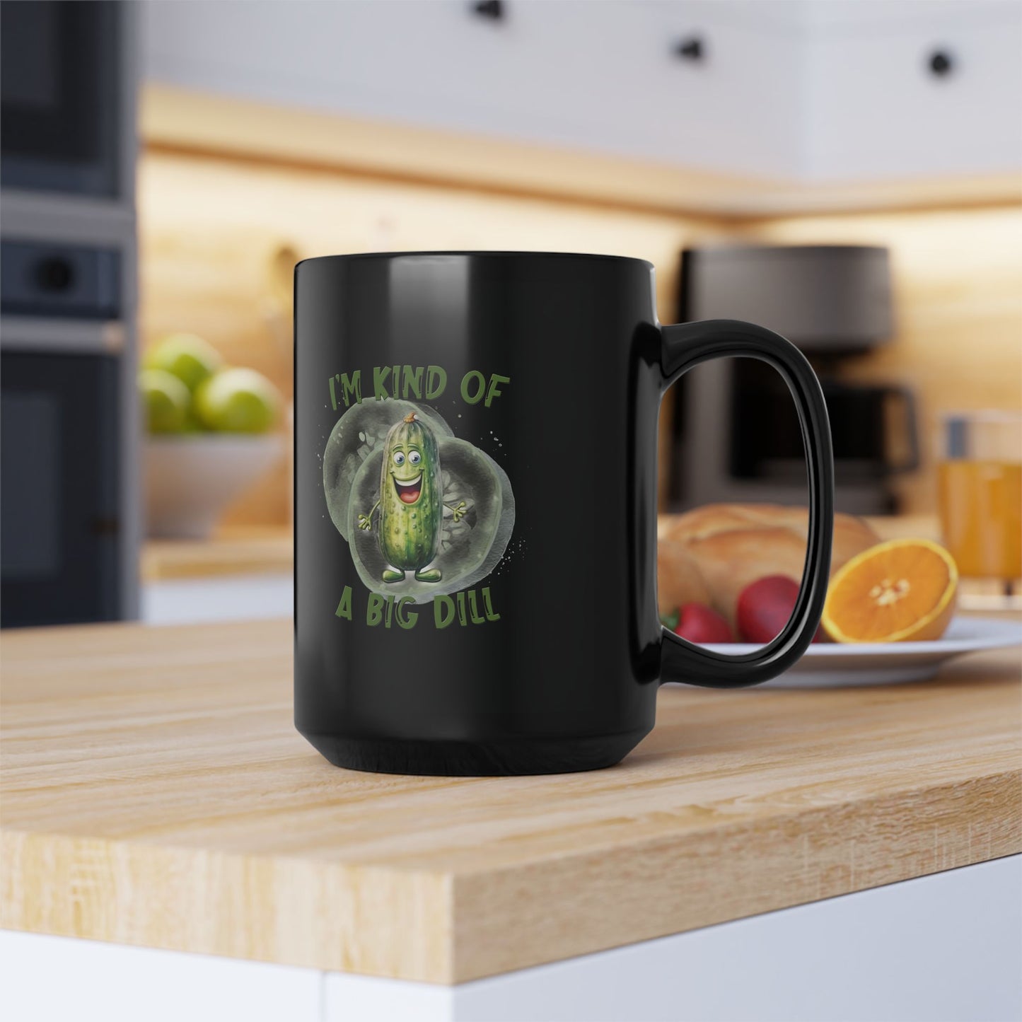 Ich bin irgendwie ein großes Ding – Schwarze Tasse (325ml/444ml)
