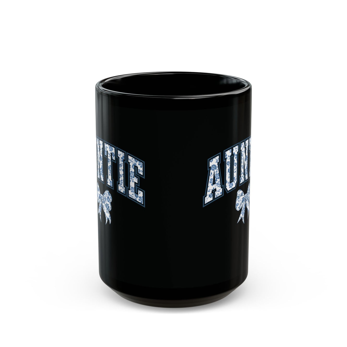 Tante Chinoiserie-Schleife – Schwarze Tasse (325 ml/443 ml)