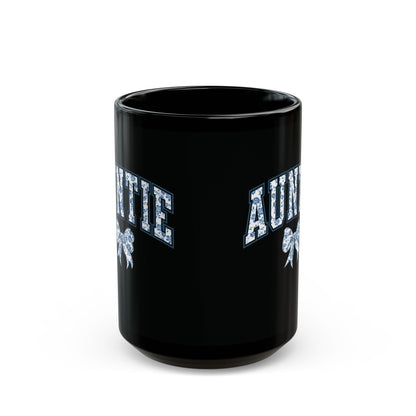 Tante Chinoiserie-Schleife – Schwarze Tasse (325 ml/443 ml)