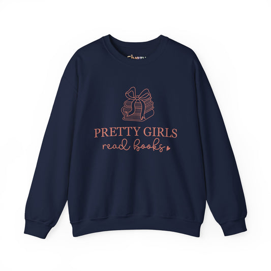 Pretty Girls Read Books Crewneck Sweatshirt