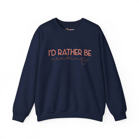 I’d Rather Be Reading Crewneck Sweatshirt