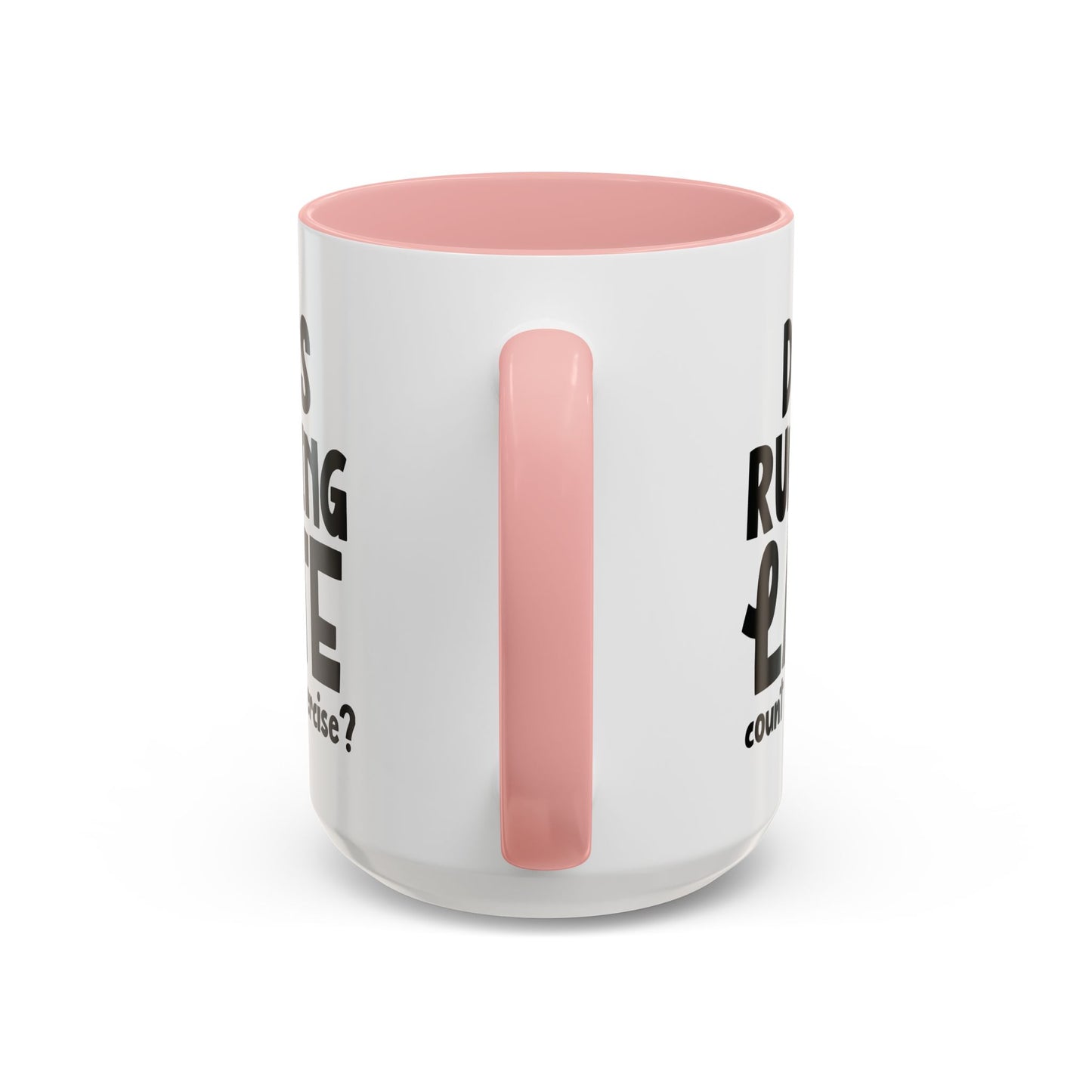 Zählt Zuspätkommen als Sport? - Zweifarbige Tasse (325 ml/443 ml)