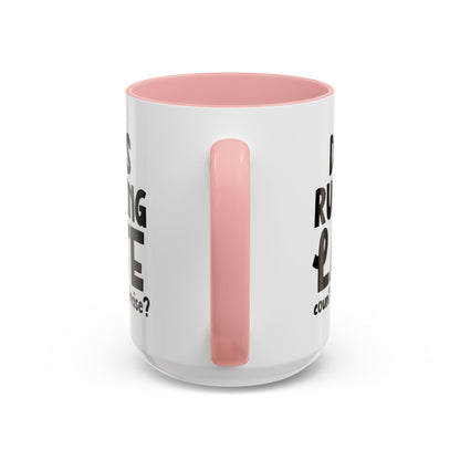 Zählt Zuspätkommen als Sport? - Zweifarbige Tasse (325 ml/443 ml)