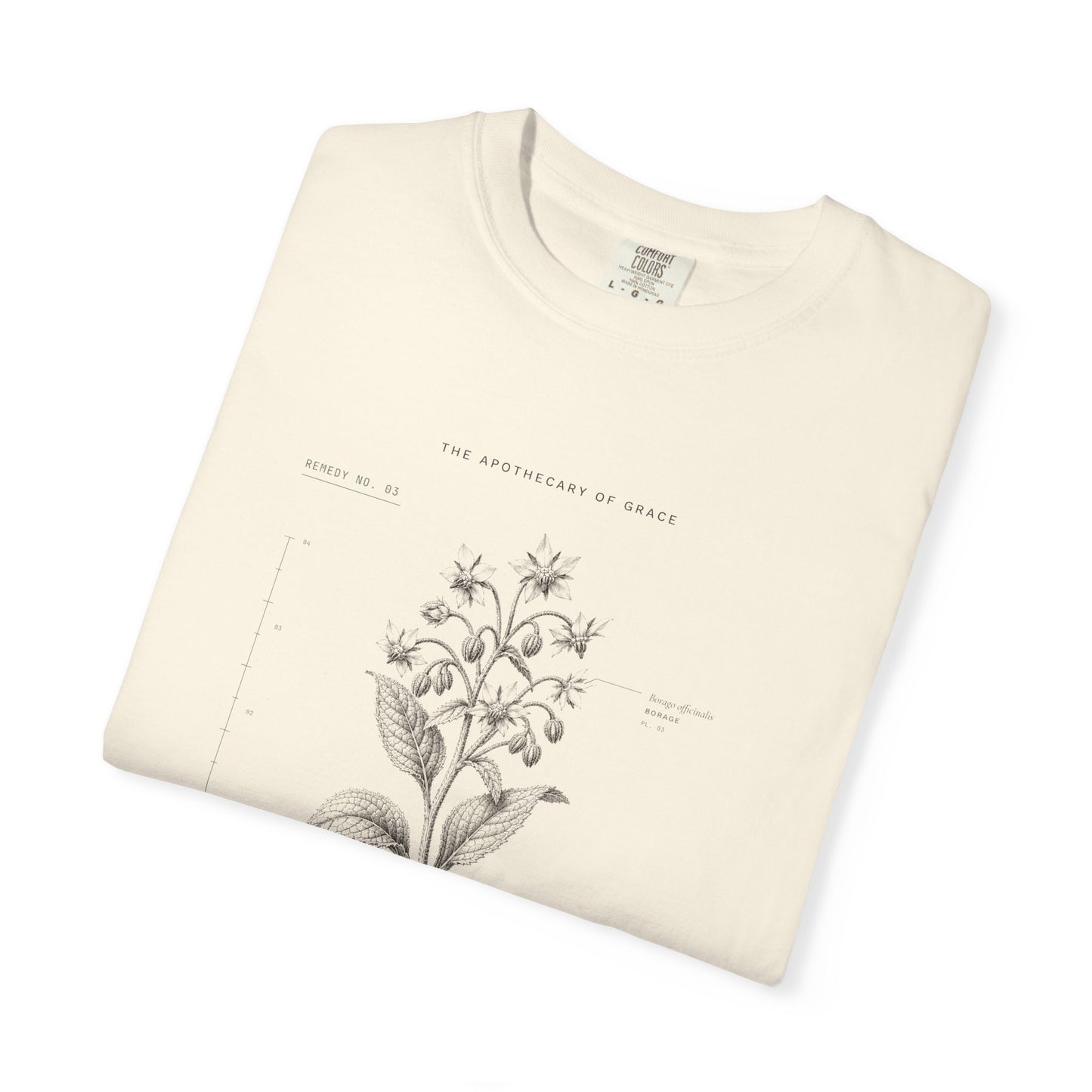 Courage - Vintage Botanical Scripture Unisex T-Shirt, Joshua 1:9 Bible Verse Tee, Christian Gift for Hard Times, Editorial Faith Apparel