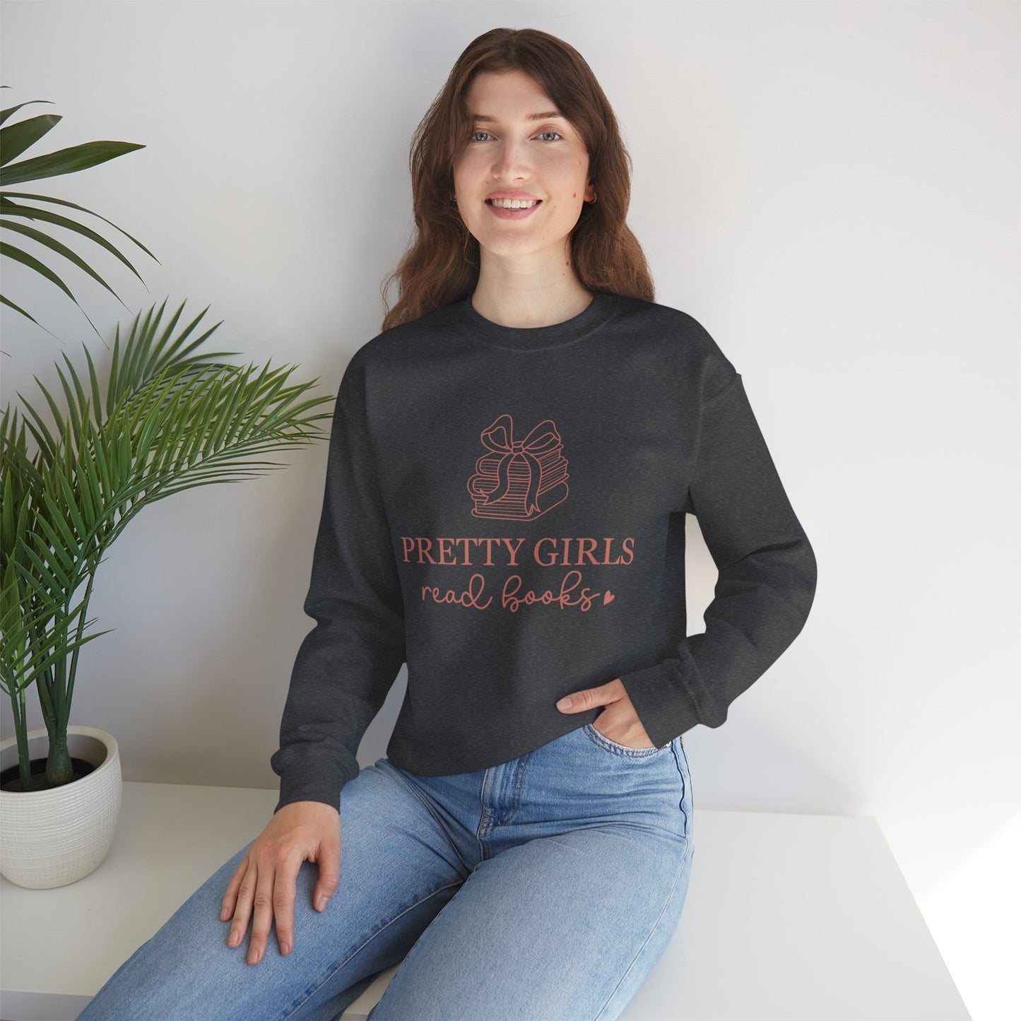 Pretty Girls Read Books Rundhals-Sweatshirt