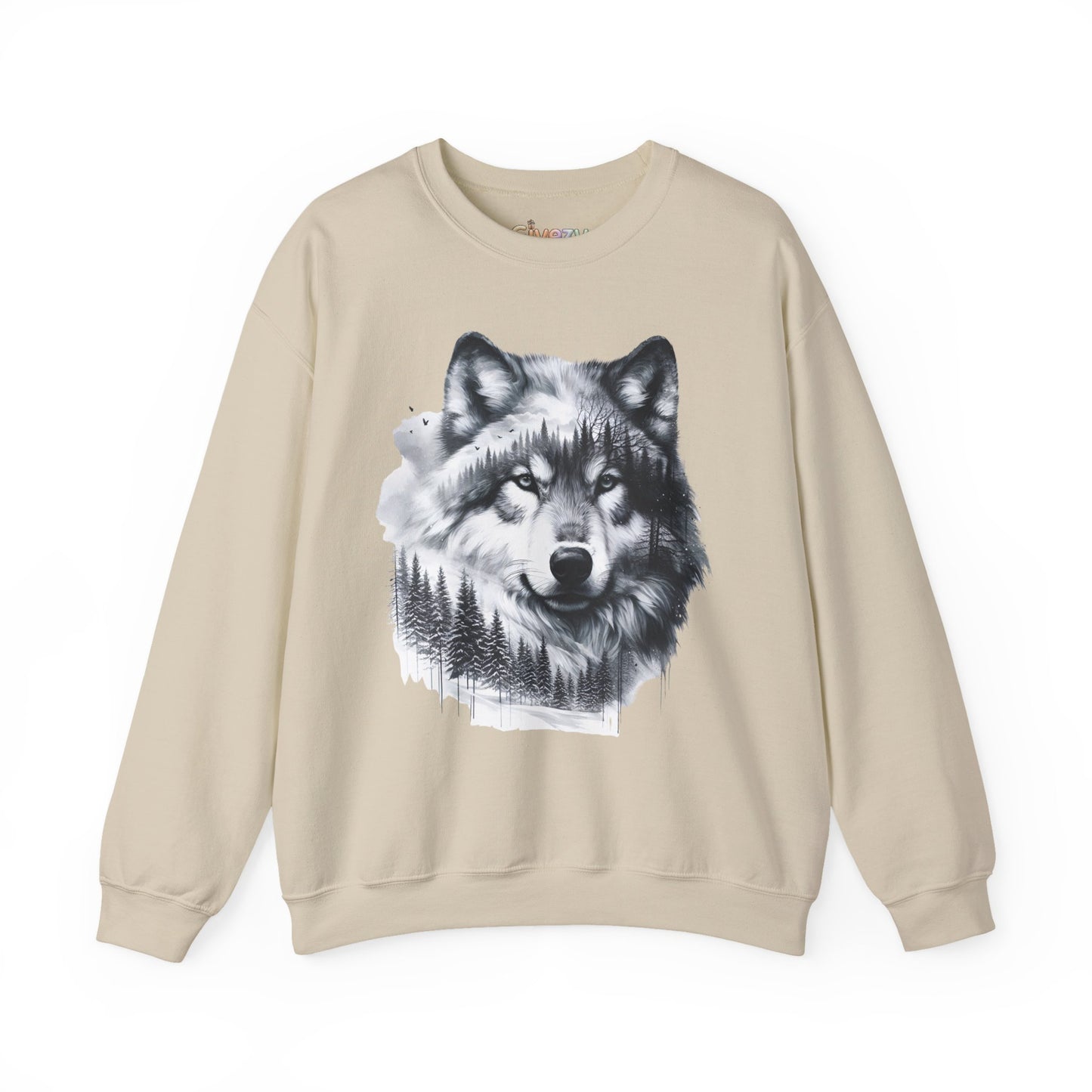 Forest Wolf Unisex Rundhals-Sweatshirt