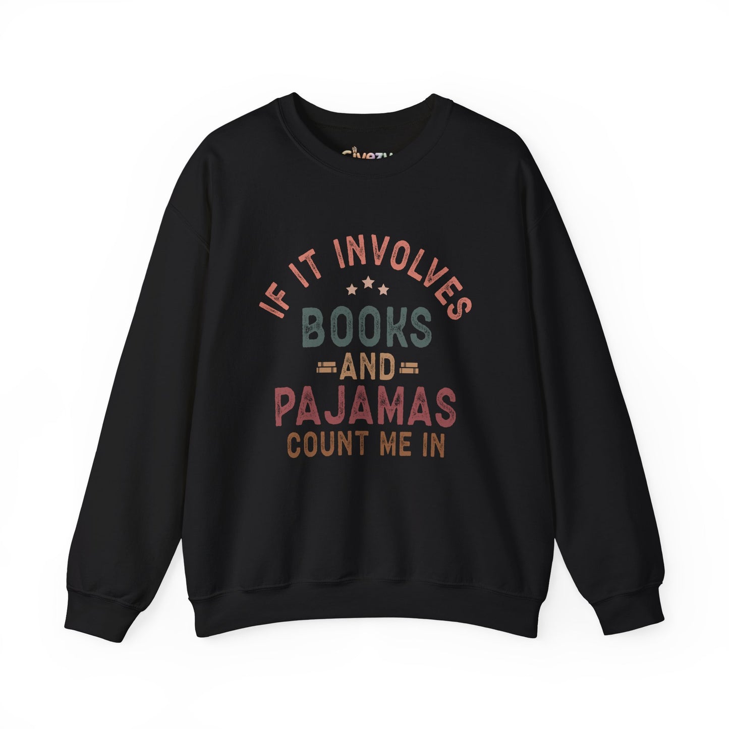 Wenn es um Bücher und Pyjamas geht Rundhals-Sweatshirt