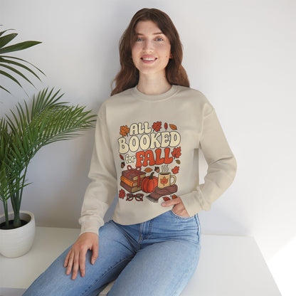All Booked for Fall Rundhals-Sweatshirt