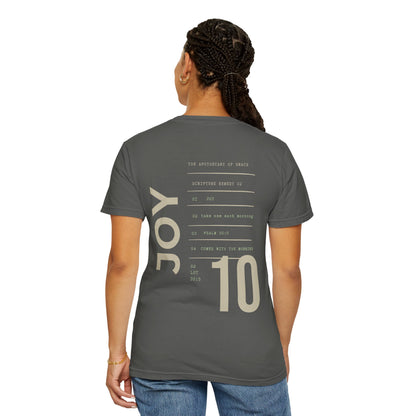 Joy - Personalized Number Scripture Unisex T-Shirt, Psalm 30:5 Bible Verse Tee, Christian Gift for Encouragement, Modern Streetwear Faith