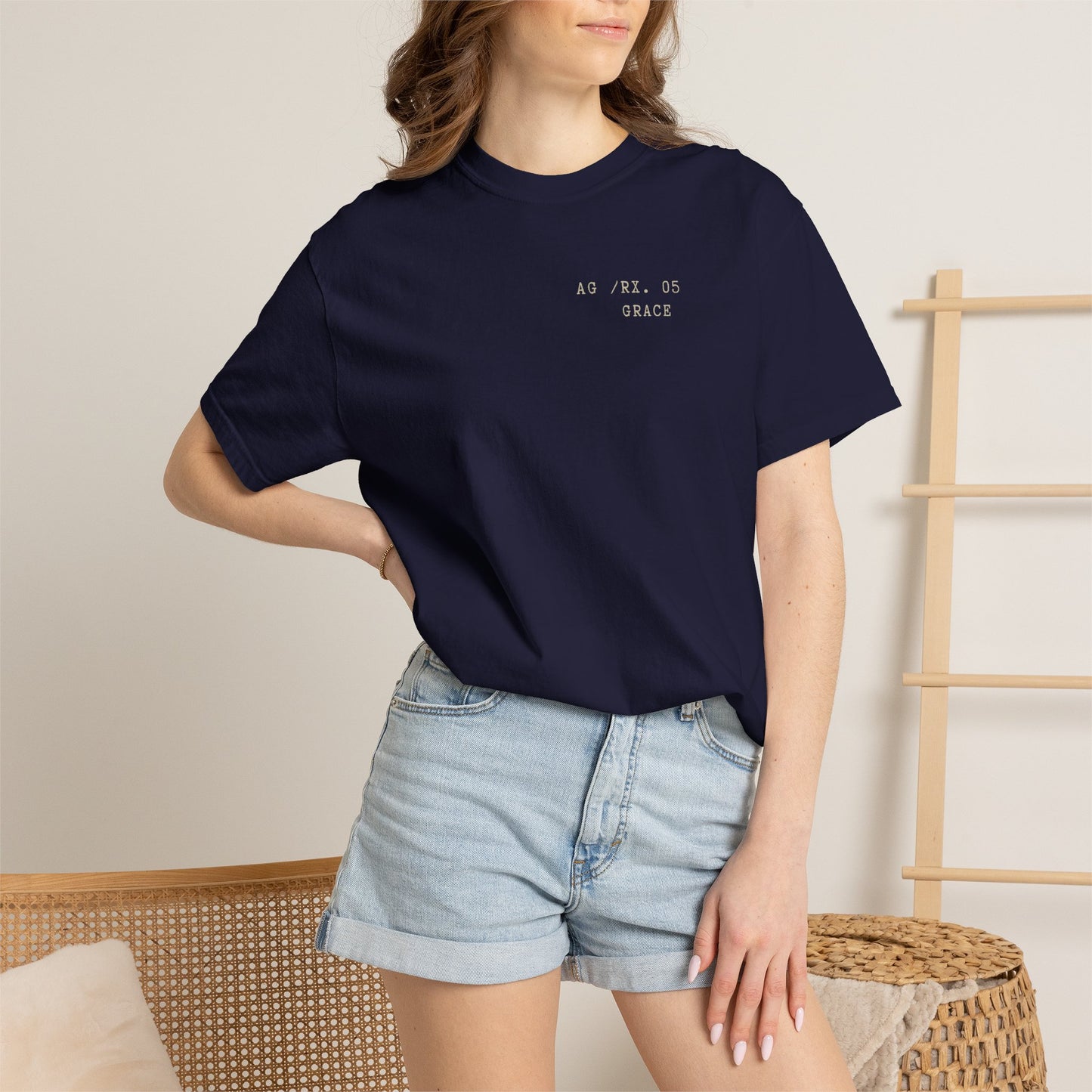 Grace - Personalized Number Scripture Unisex T-Shirt, 2 Corinthians 12:9 Bible Verse Tee, Christian Gift for Recovery, Modern Streetwear Faith